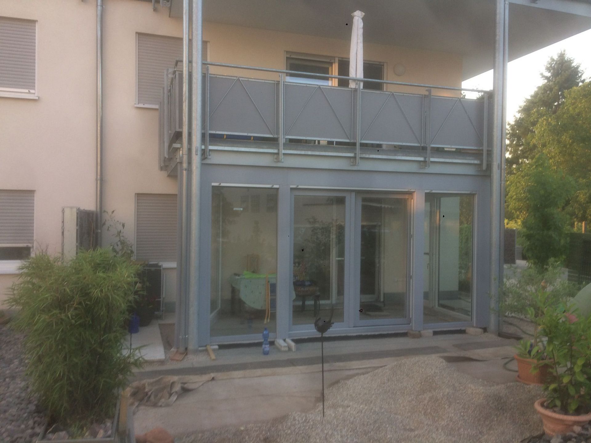 Balkon mit Wintergarten